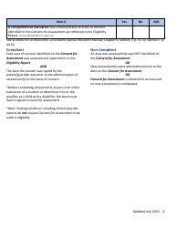 General Supervision File Review Checklist - Idaho, Page 4