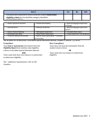 General Supervision File Review Checklist - Idaho, Page 5