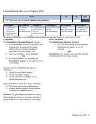 General Supervision File Review Checklist - Idaho, Page 8
