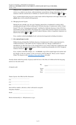 Form AIS Annual Information Statement (Stock or Mutual Insurer) - California, Page 3