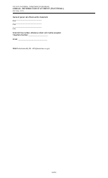 Form AIS-F Annual Information Statement (Fraternal) - California, Page 3
