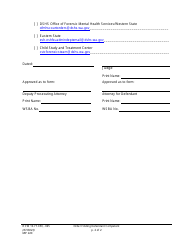 Form MP220 Order Finding Defendant Competent - Washington, Page 2