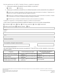 Formulario HS-3058 Solicitud Consolidada De Apelacion Del Departamento De Servicios Humanos De Tennessee Para Snap, Familias Primero Y Asistencia Para Cuidado Infantil - Tennessee (Spanish), Page 4