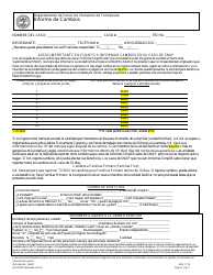 Document preview: Formulario HS-2302SP Informe De Cambios - Tennessee (Spanish)