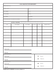 Document preview: 18 WG Form 61 Local Manufacture Worksheet