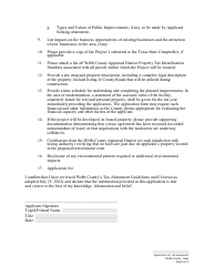Application for Tax Abatement - Webb County, Texas, Page 5