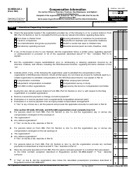 Document preview: IRS Form 990 Schedule J Compensation Information, 2023