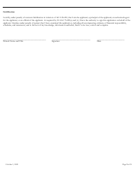 Financial Responsibility Application &amp; Checklist - Alaska, Page 3