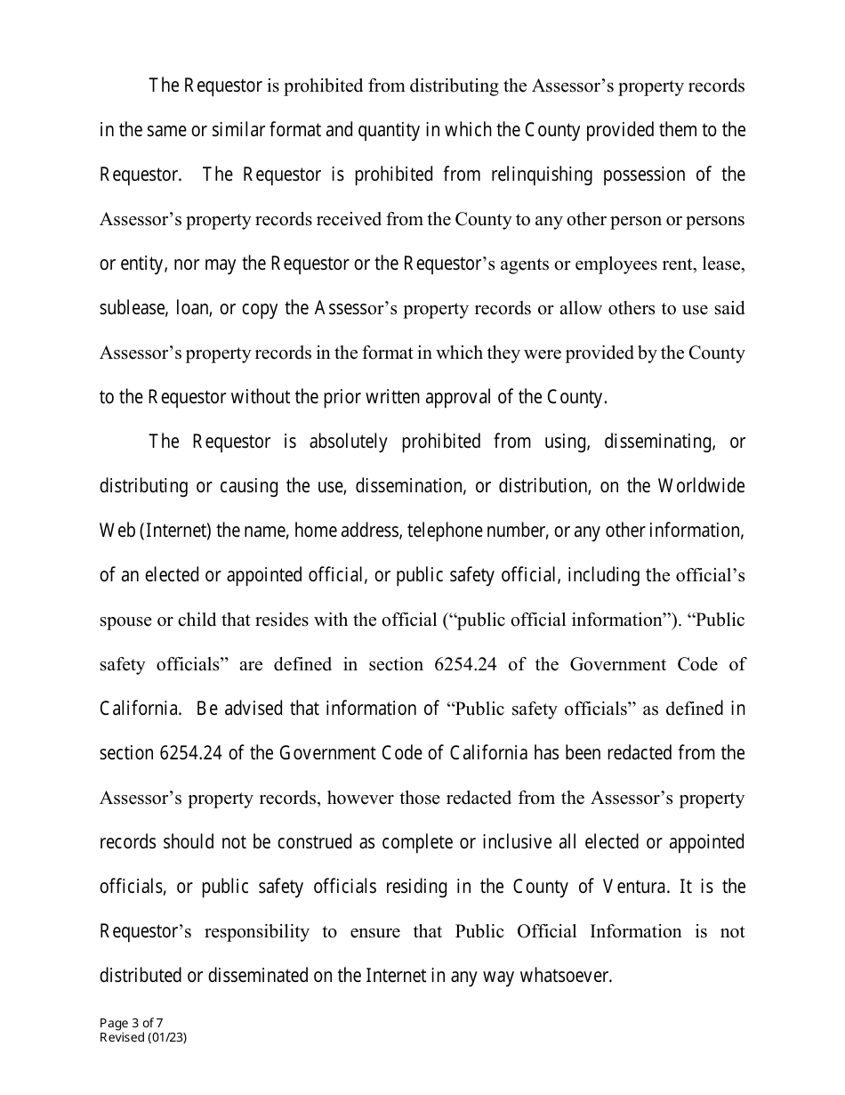 Public Info Agreement Contract - Ventura County, California, Page 3