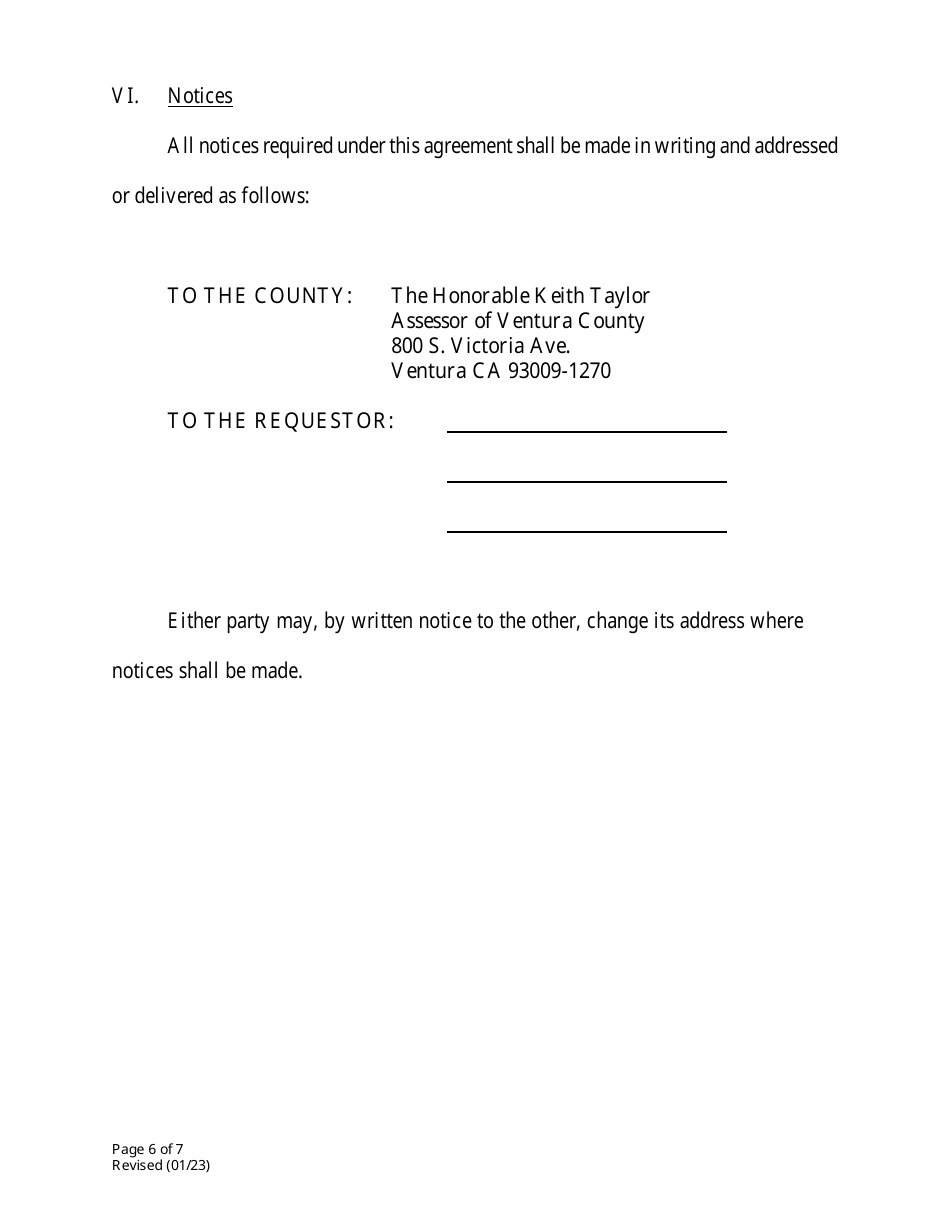 Public Info Agreement Contract - Ventura County, California, Page 6