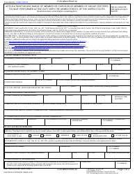 Document preview: DD Form 2168 Application for Discharge of Member or Survivor of Member of Group Certified to Have Performed Active Duty With the Armed Forces of the United States