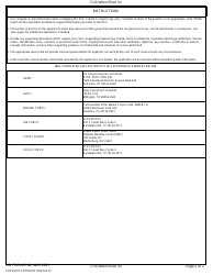 DD Form 2168 Application for Discharge of Member or Survivor of Member of Group Certified to Have Performed Active Duty With the Armed Forces of the United States, Page 2