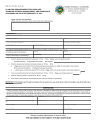 Form BOE-19-G Claim for Reassessment Exclusion for Transfer Between Grandparent and Grandchild Occurring on or After February 16, 2021 - Santa Cruz County, California