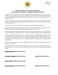 Document preview: Attachment A Job Applicant Drug Testing Consent Form - Florida