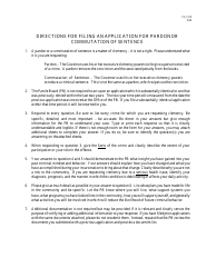 Form CFJ-515 Application for Pardon or Commutation of Sentence (Current Michigan Prisonersonly) - Michigan, Page 2