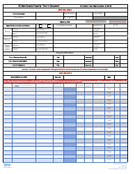 Document preview: Form SASS-011B State Surplus Property - Turn-In Document - South Carolina