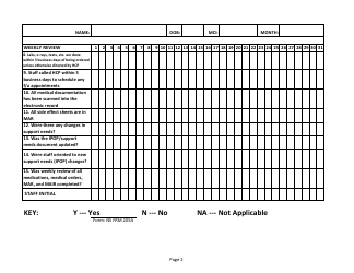 Form NS FRM205A Daily/Weekly Medication &amp; Health Review - Delaware, Page 2
