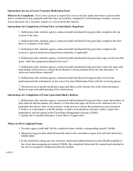 Leave/Vacation Medication Form - Delaware, Page 2