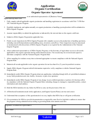 Organic Certification Application - Idaho, Page 2