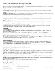 Form M11H Insurance Premium Tax Return for Hmos - Minnesota, Page 3