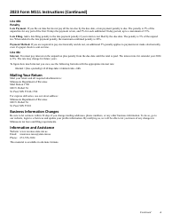 Form M11L Insurance Premium Tax Return for Life and Health Companies - Minnesota, Page 6