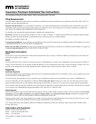 Instructions for Form M11, M11L, M11T, M11H - Minnesota