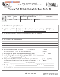 Document preview: Form MSC0451NV Vehicle Related Personal Injury - Oregon (Vietnamese)