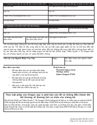 Form MSC0451NV Vehicle Related Personal Injury - Oregon (Vietnamese), Page 2