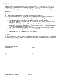 Volunteer Fire Assistance Phase 2 Grant Application - Washington, Page 5