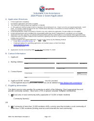 Document preview: Volunteer Fire Assistance Phase 2 Grant Application - Washington, 2024
