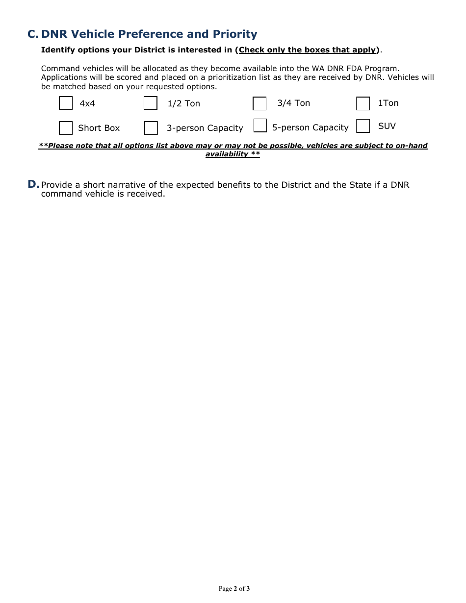 Surplus Command Vehicle Application - Washington, Page 2