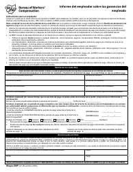 Formulario WAGES-EMP Informe Del Empleador Sobre Las Ganancias Del Empleado - Ohio (Spanish)