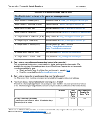 Form AO435 Transcript Order - Nevada, Page 5