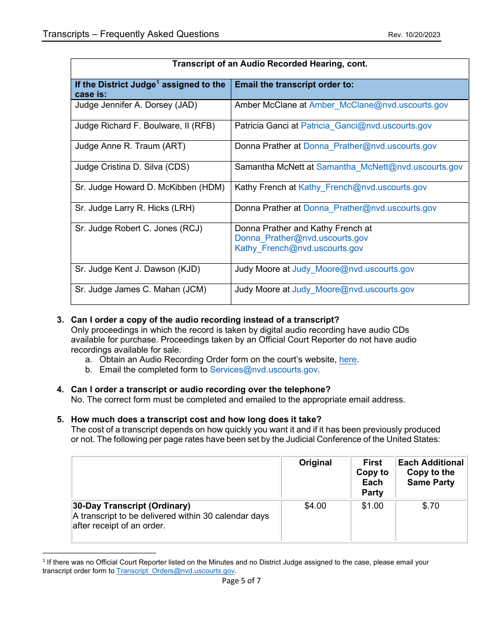 Form AO435 Download Fillable PDF or Fill Online Transcript Order ...