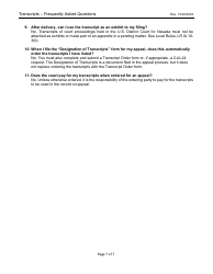 Form AO435 Transcript Order - Nevada, Page 7