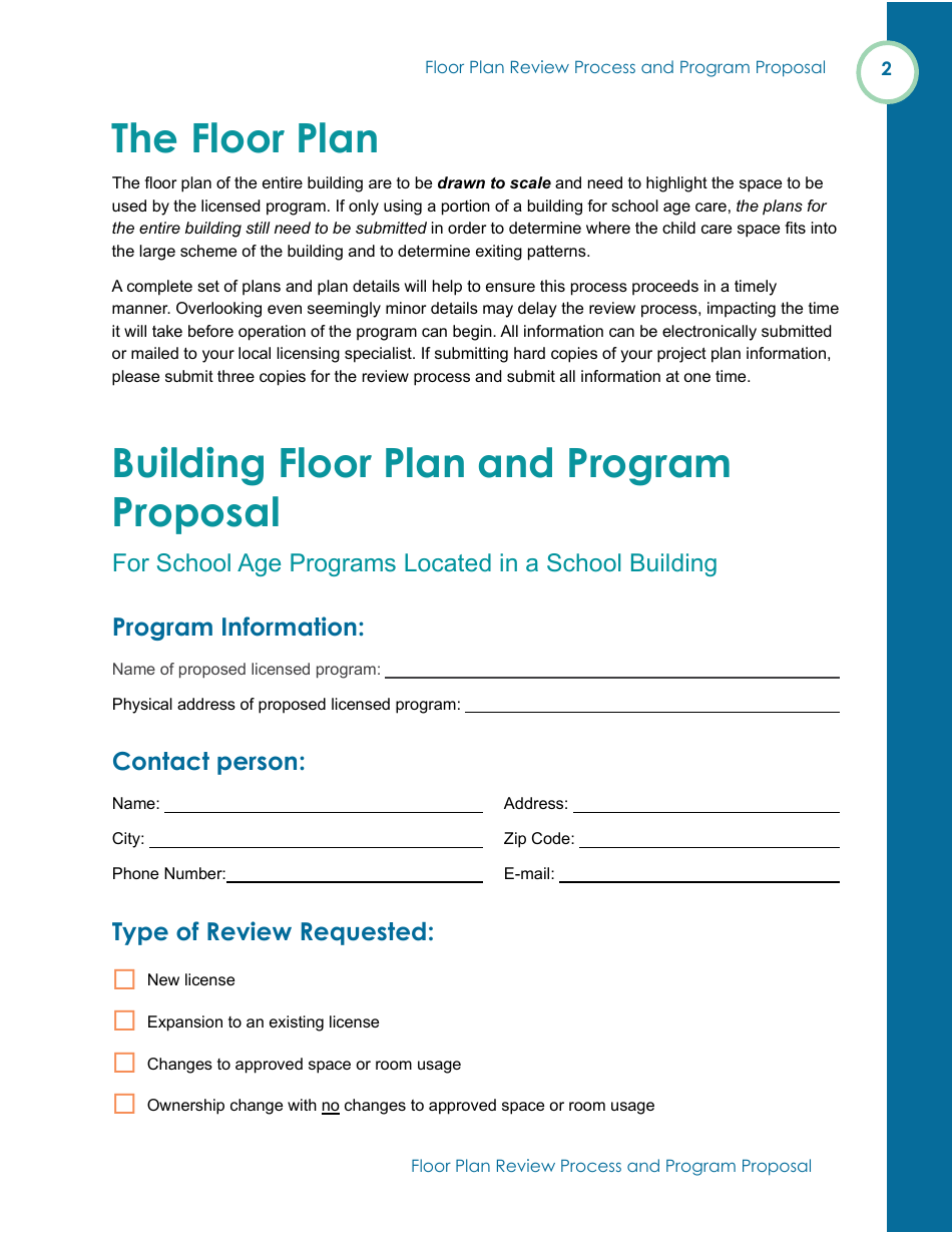 Form OLA-114 Licensed School Age Care Programs Located in a School - Floor Plan Review - South Dakota, Page 4