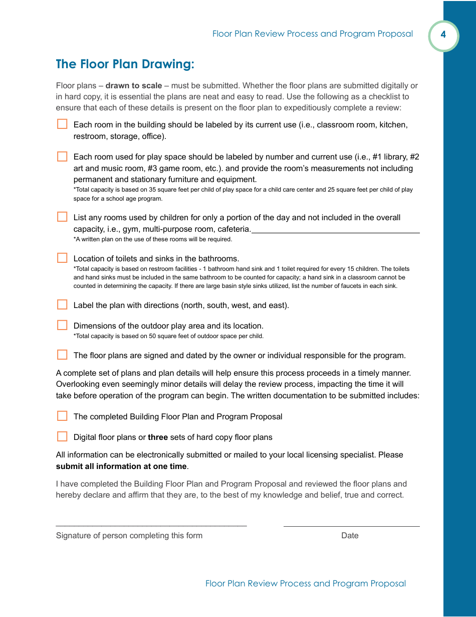 Form OLA-114 Licensed School Age Care Programs Located in a School - Floor Plan Review - South Dakota, Page 6