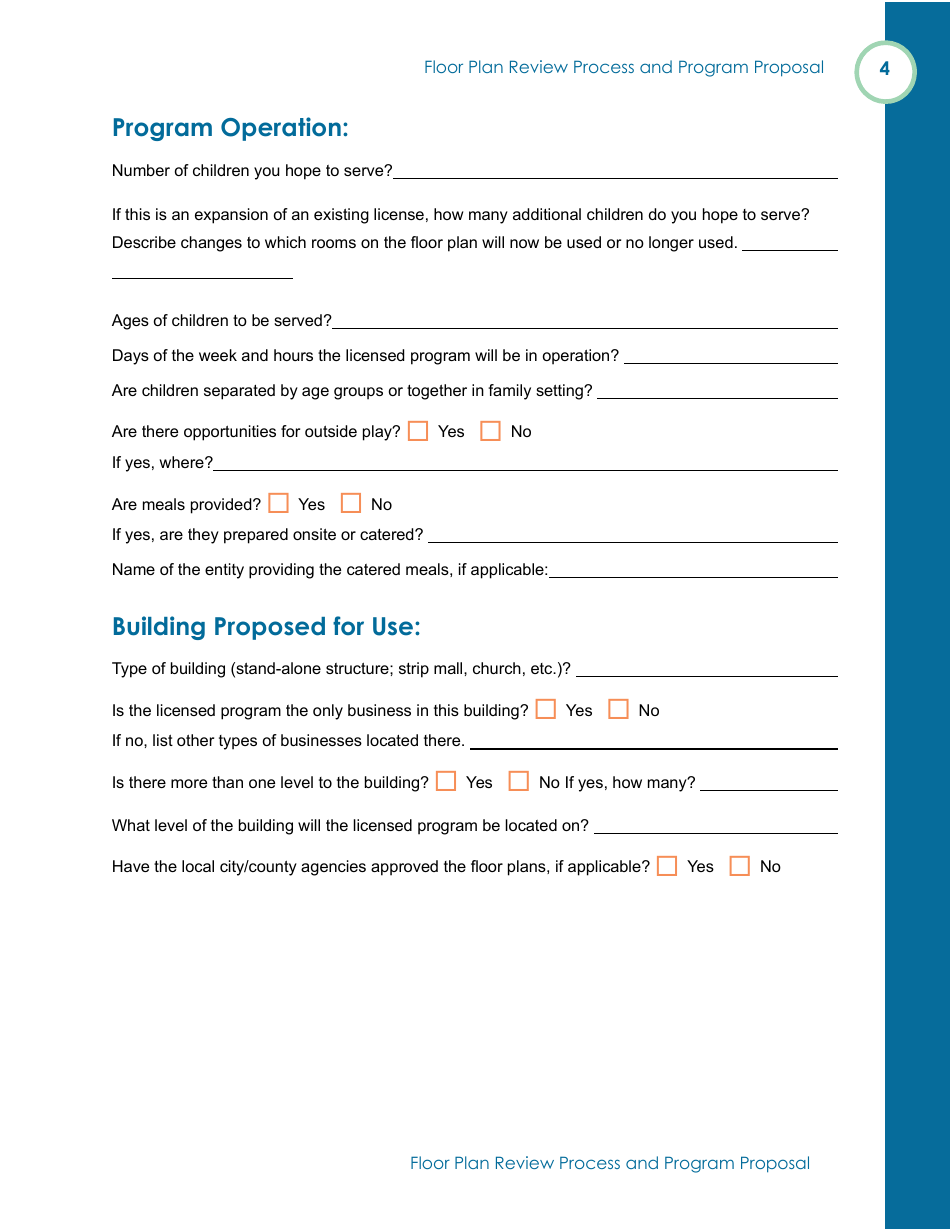 Form OLA-116 Floor Plan Review Process and Program Proposal - South Dakota, Page 6