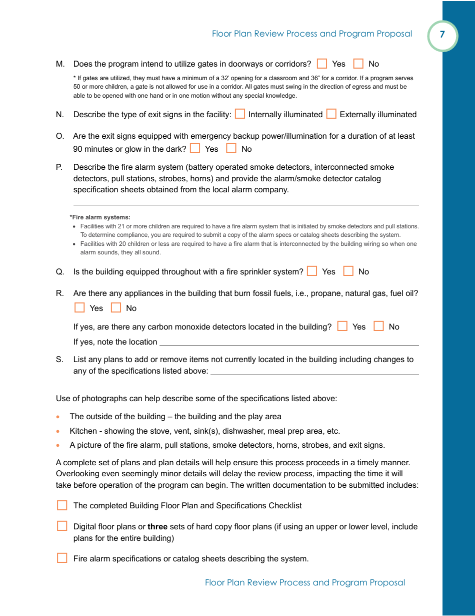Form OLA-116 Floor Plan Review Process and Program Proposal - South Dakota, Page 9