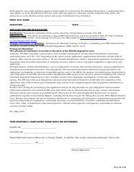 Alarm Systems Technician Application - Arkansas, Page 4