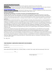 Alarm Systems Monitor Renewal Application - Arkansas, Page 4