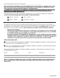 Alarm Systems Agent Application - Arkansas, Page 2