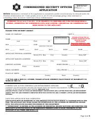Document preview: Commissioned Security Officer Application - Arkansas