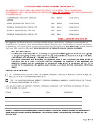 Commissioned Security Officer Application - Arkansas, Page 2