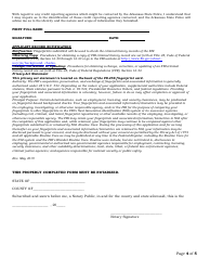 Commissioned Security Officer Application - Arkansas, Page 4