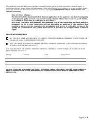 Polygraph Examiner Renewal Application - Arkansas, Page 3