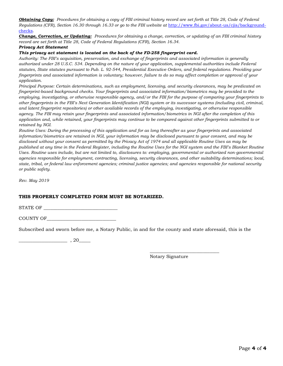 Branch Manager Renewal Application - Arkansas, Page 4