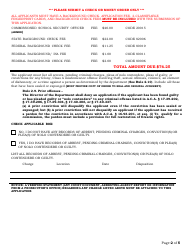 Commissioned School Security Officer Application - Arkansas, Page 2