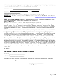 Commissioned School Security Officer Application - Arkansas, Page 4
