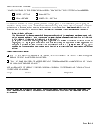 Alarm Systems Agent Renewal Application - Arkansas, Page 2